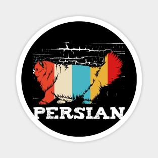 Persian Cat - Retro Style Cat Vintage Kitty Magnet